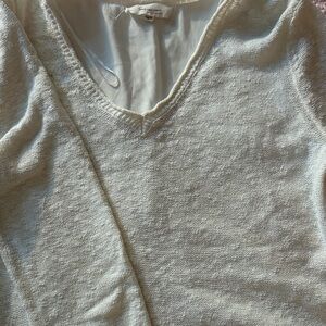 Vince Cream Blouse with Subtle Texture